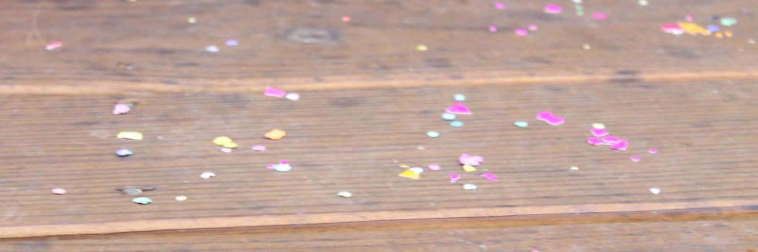 celebratory spring confetti