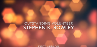2019 Outstanding Volunteer: Stephen K. Rowley