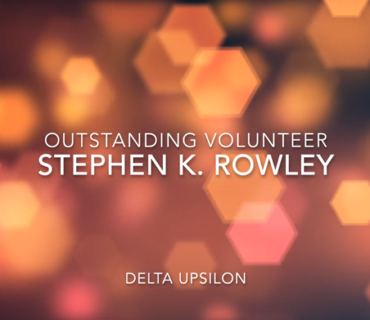 2019 Outstanding Volunteer: Stephen K. Rowley