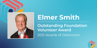 2021 Outstanding Foundation Volunteer: Elmer Smith 2021-FFE-AOD-Volunteer