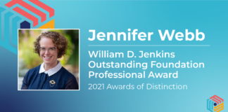 2021 William D. Jenkins Award for Outstanding Foundation Professional: Jennifer Webb 2021-FFE-AOD_Professional