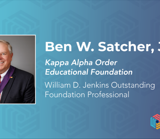 2023 William D. Jenkins Outstanding Foundation Professional: Ben W. Satcher, Jr.